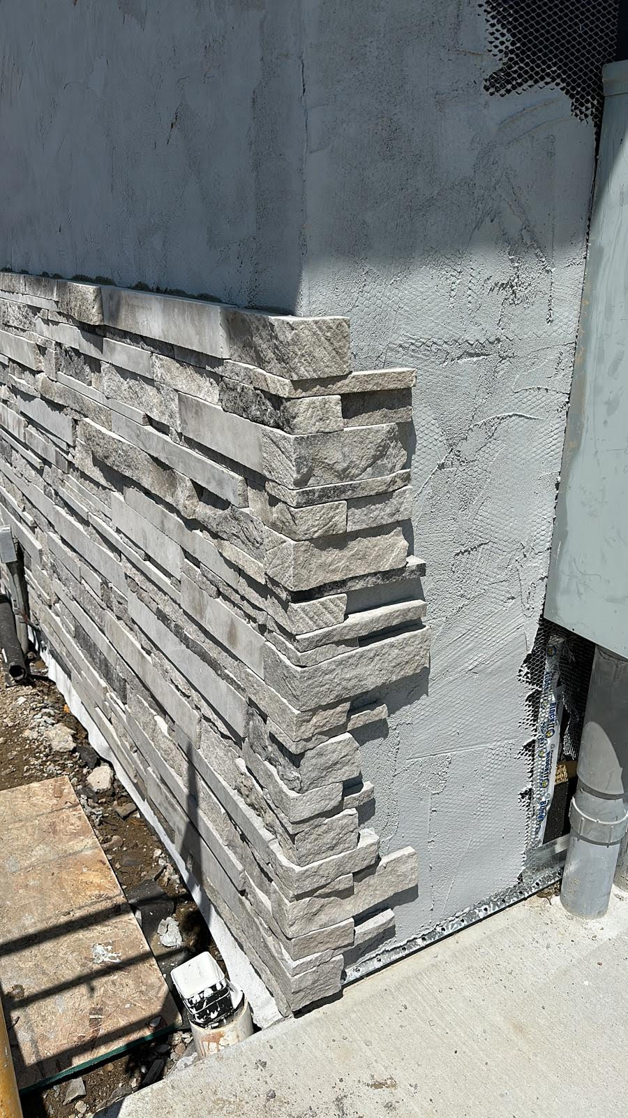 Stone masonry work by Ramji Construction