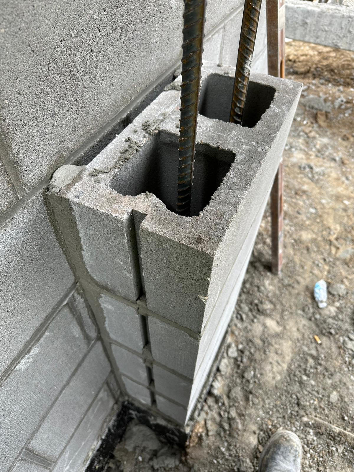Block masonry work by Ramji Construction
